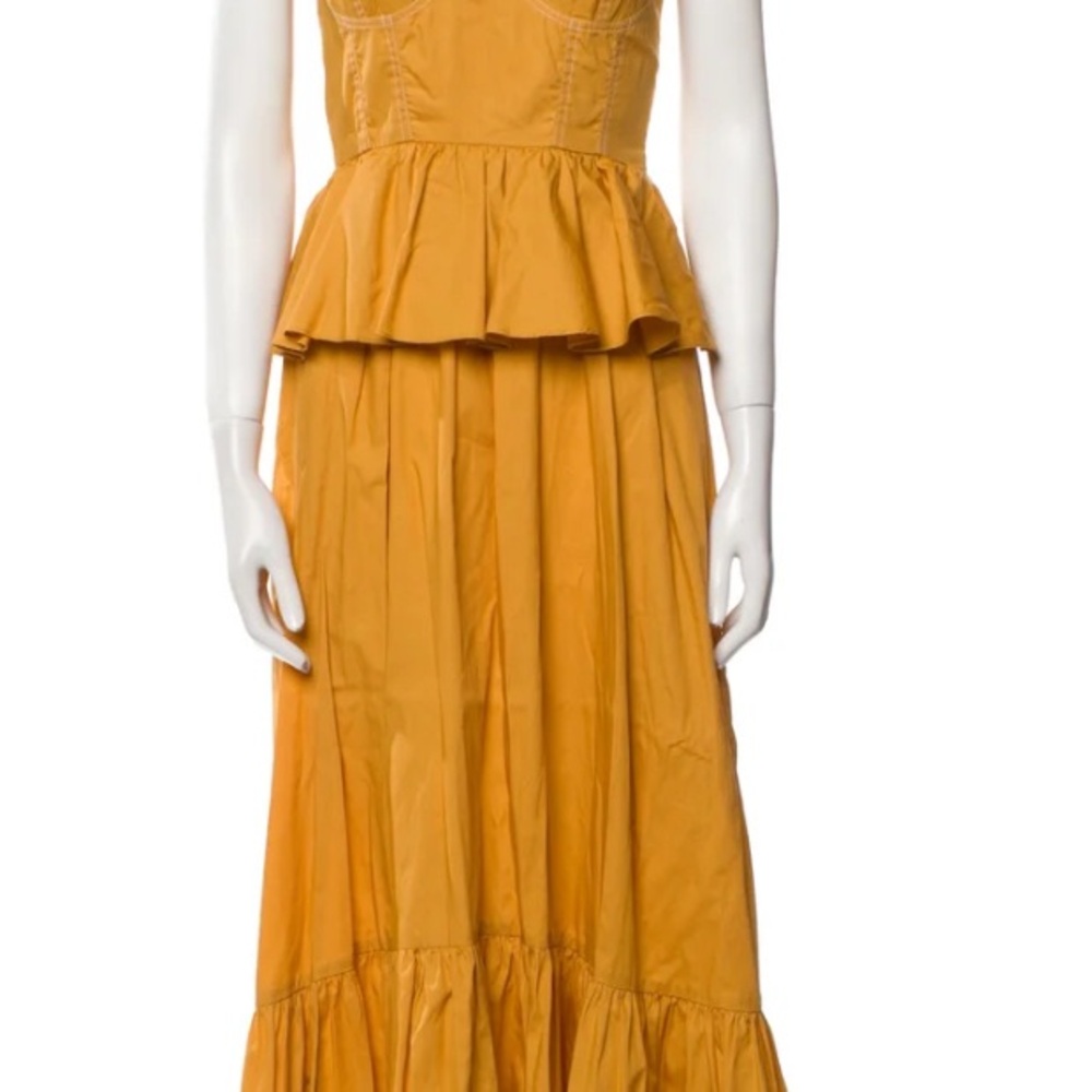 Misa Peplum Maxi Dress